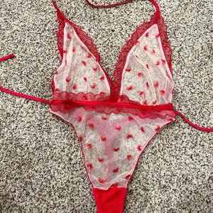 Victoria's Secret Red Hearts Lingerie Never worn